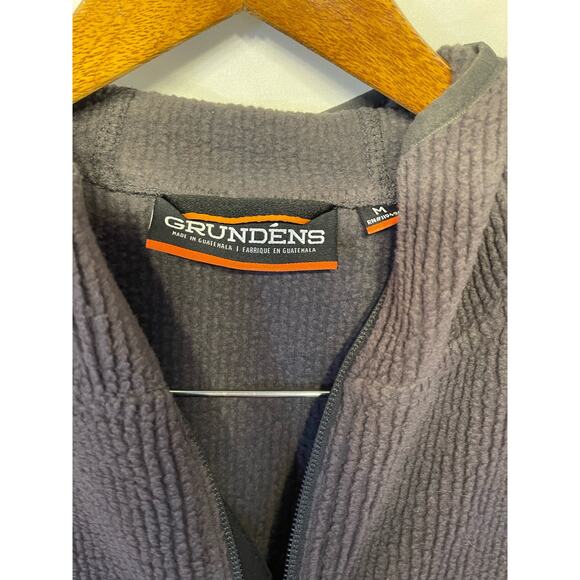 Grundens-quarter zip fleece pull over-grey-women’s medium - Picture 2 of 3